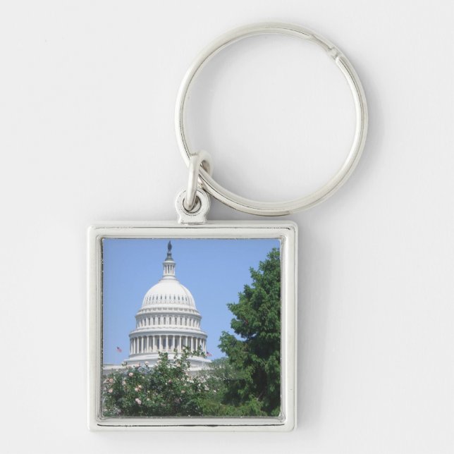 Capitol Building from Bartholdi Park Key Ring (Front)