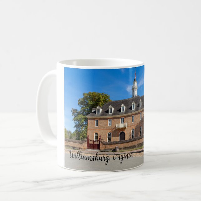 Capitol building in Colonial Williamsburg Coffee Mug (Front Left)