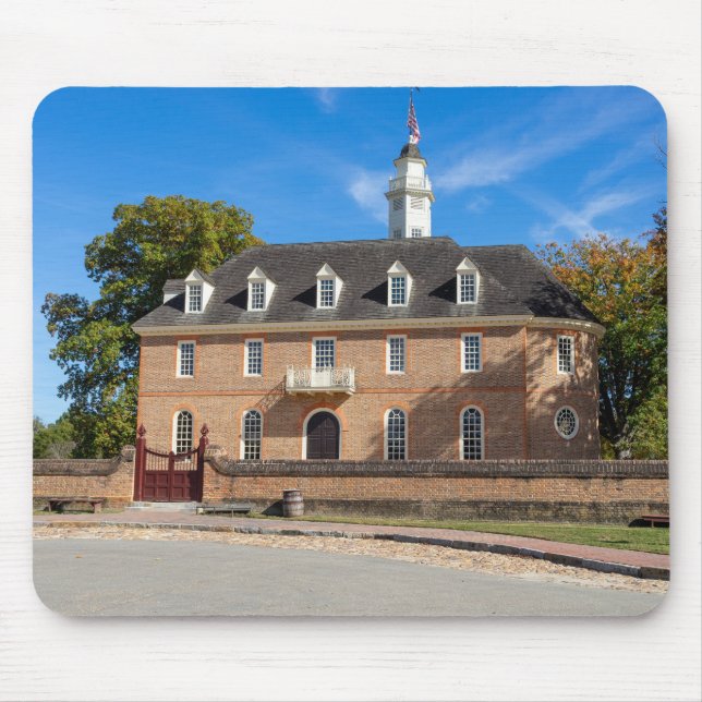 Capitol building in Colonial Williamsburg Mouse Pad (Front)