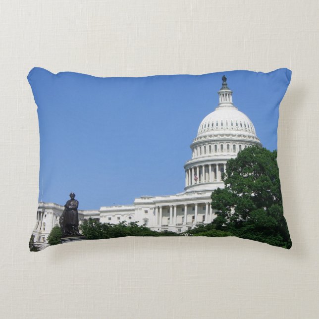 Capitol Building in Washington DC Decorative Cushion (Front)