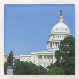 Capitol Building in Washington DC Glass Coaster