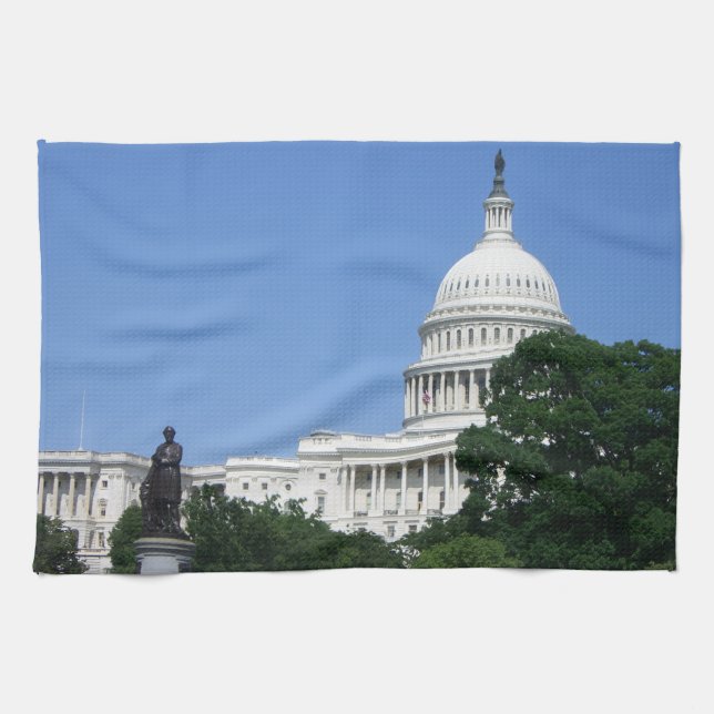 Capitol Building in Washington DC Tea Towel (Horizontal)