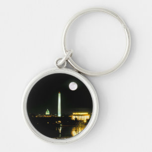 Capitol Building, Lincoln Memorial, Washington Key Ring