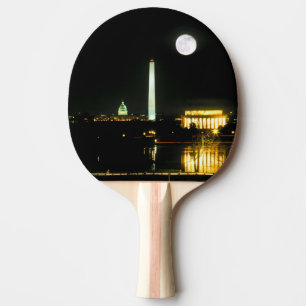 Capitol Building, Lincoln Memorial, Washington Ping Pong Paddle