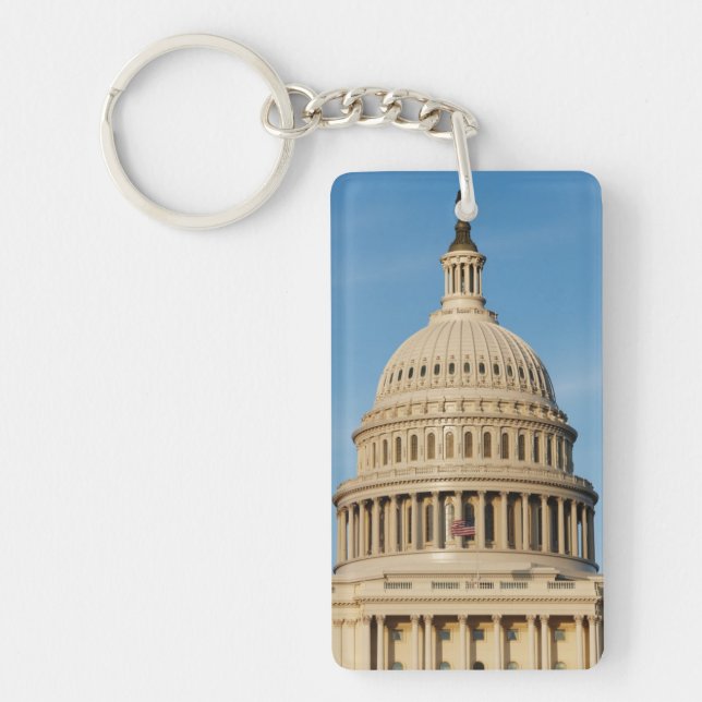 Capitol Building shot at dusk Key Ring (Front)