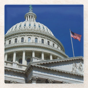 Capitol Building, Washington, USA Glass Coaster