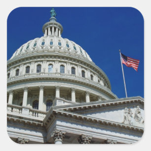 Capitol Building, Washington, USA Square Sticker