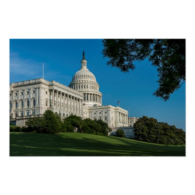 Capitol Building West View Poster (Front)