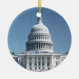 Capitol Dome Crop from jpg Ceramic Tree Decoration