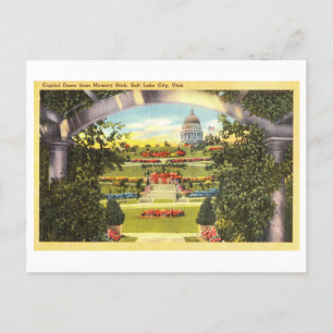 Capitol Dome from Memory Park, Salt Lake City, Postcard
