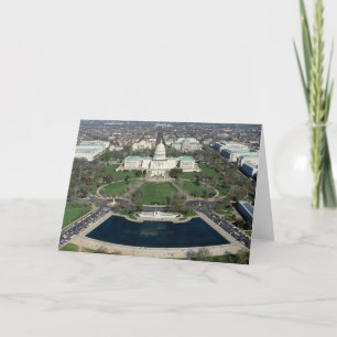 Capitol Hill Aerial Photograph 2 Card