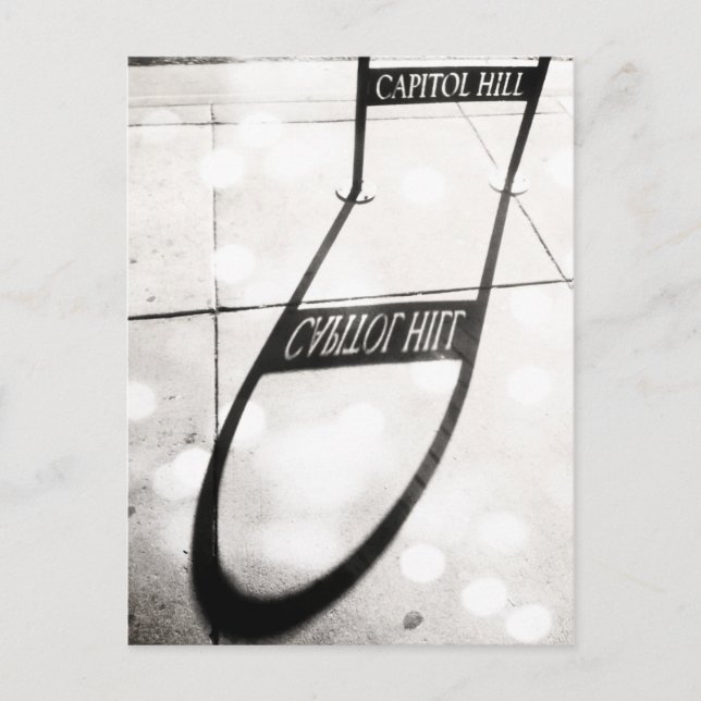 capitol hill shadow sign postcard (Front)
