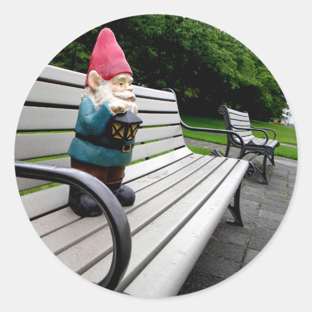 Capitol Park Gnome Classic Round Sticker (Front)