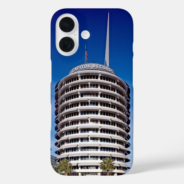 Capitol Records Hollywood Case-Mate iPhone Case (Back)