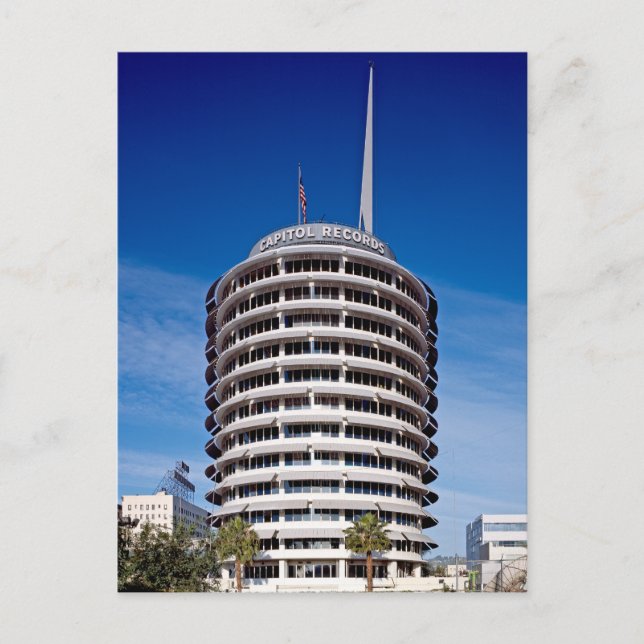 Capitol Records Tower LA Postcard (Front)