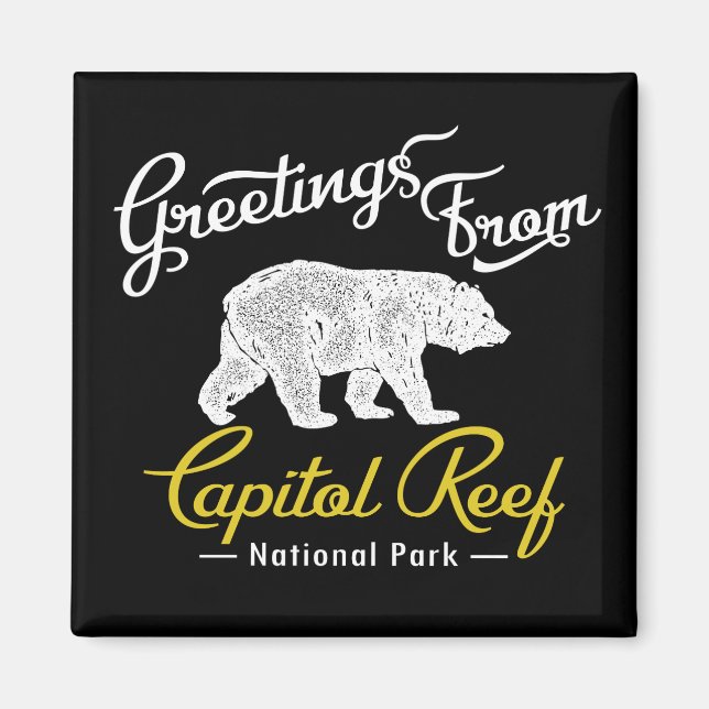 Capitol Reef National Park Bear Magnet (Front)