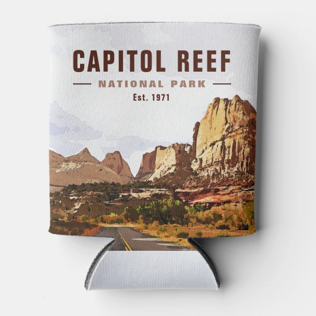 Capitol Reef National Park Cathedral Valley Loop Can Cooler (Front)