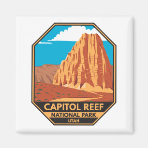 Capitol Reef National Park Cathedral Valley Loop  Magnet