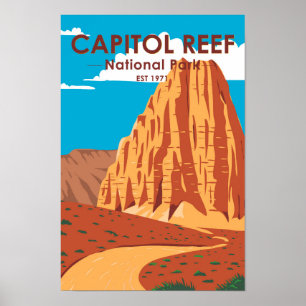 Capitol Reef National Park Cathedral Valley Loop Poster
