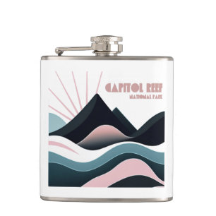 Capitol Reef National Park Coloured Hills Hip Flask