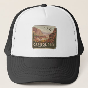 Capitol Reef National Park Desert Badge Trucker Hat