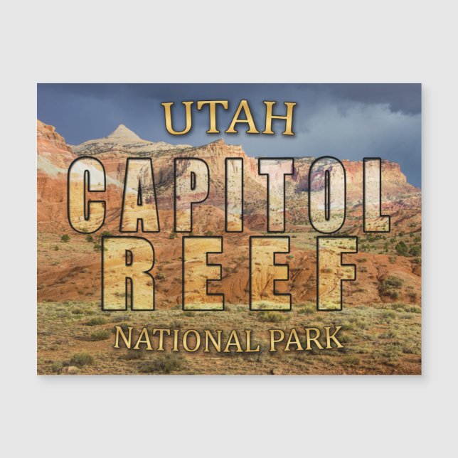 Capitol Reef National Park Magnetic Card (Front)