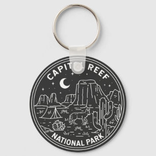 Capitol Reef National Park Monoline  Key Ring