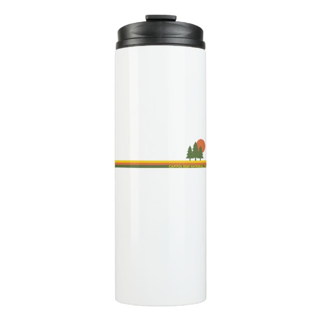 Capitol Reef National Park Pine Trees Sun Thermal Tumbler (Front)