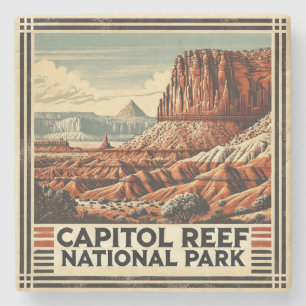 Capitol Reef National Park Stone Coaster