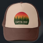 Capitol Reef National Park Trucker Hat<br><div class="desc">Capitol Reef National Park is a hidden treasure extending almost 100 miles and filled with cliffs,  canyons,  domes,  and bridges in central Utah.</div>