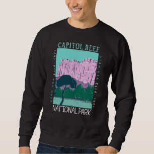 Capitol Reef National Park Utah Distressed Retro Sweatshirt