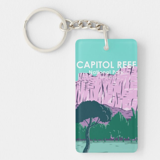  Capitol Reef National Park Utah Double Sided Key Ring (Front)