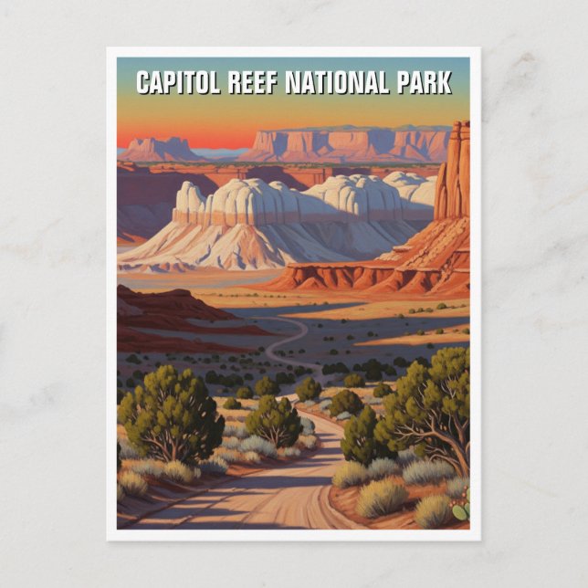 Capitol Reef National Park Utah Travel Postcard (Front)