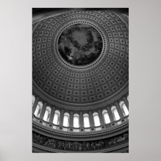 Capitol Rotunda B&W Poster
