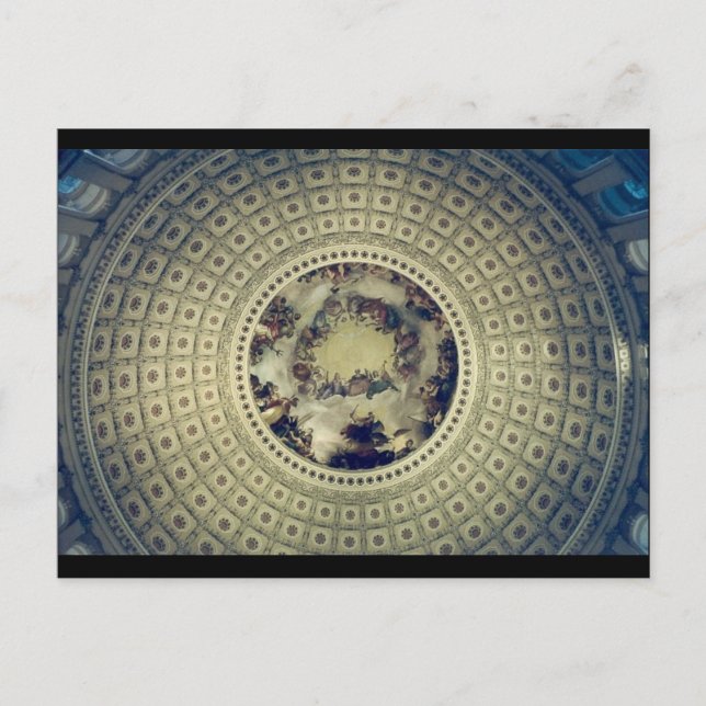 capitol rotunda roof postcard (Front)