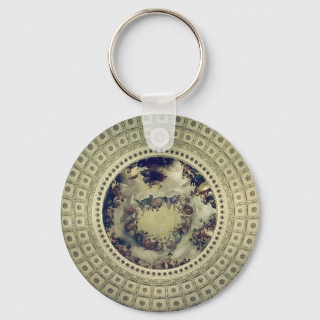 capitol rotunda round key ring (Front)