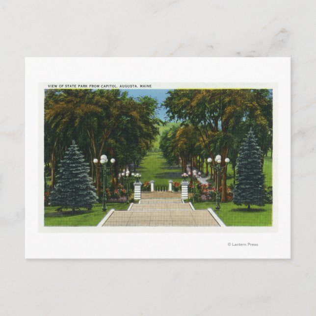 Capitol Steps View of the State Park Postcard (Front)