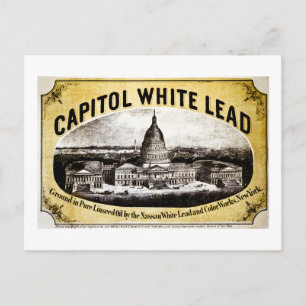 Capitol White Lead 1866 Postcard