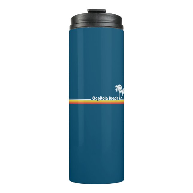 Capitola Beach California Thermal Tumbler (Front)