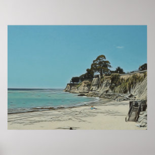 Capitola Beach Poster