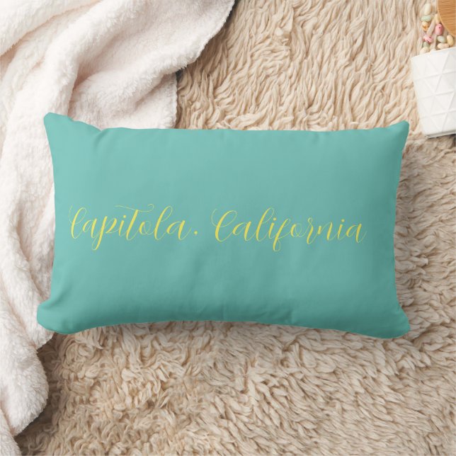 Capitola,California city in Santa Cruz County Lumbar Cushion (Blanket)