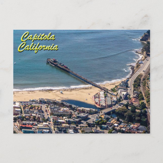Capitola, California From Above Postcard (Front)