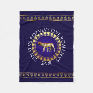 Capitoline Wolf Fleece Blanket