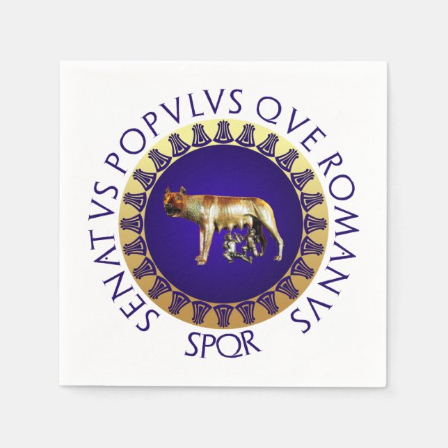 Capitoline Wolf Napkin (Front)