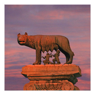 Capitoline Wolf Rome Symbol Myth Bronze Sculpture Photo Print