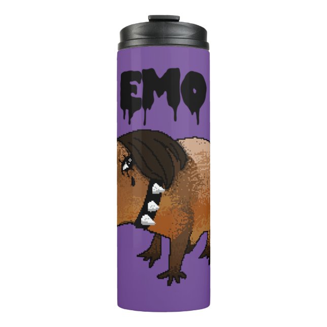 Capivara Emo Thermal Tumbler (Front)