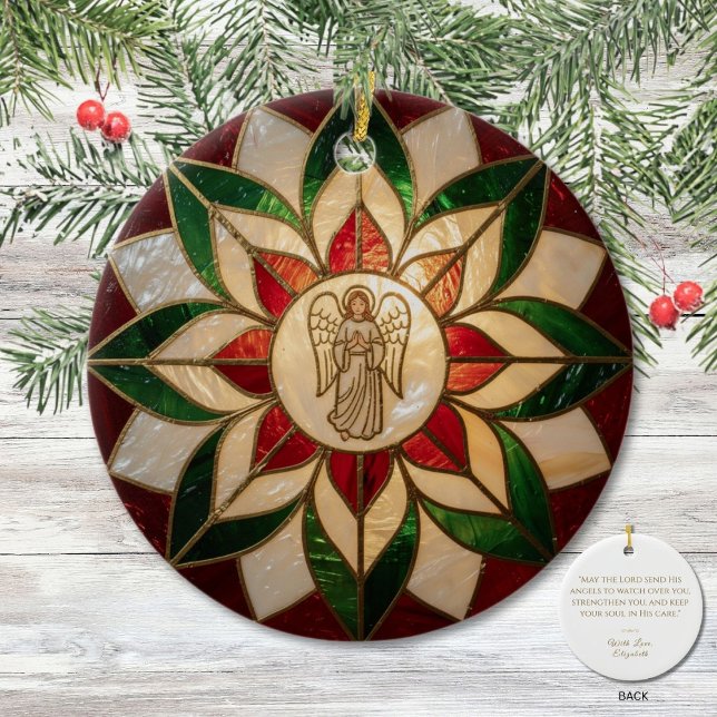 Capiz-Inspired Angel Parol  Ceramic Ornament (Creator Uploaded)