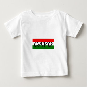 CAPO, capo means BOSS! in italian and spanish, Baby T-Shirt