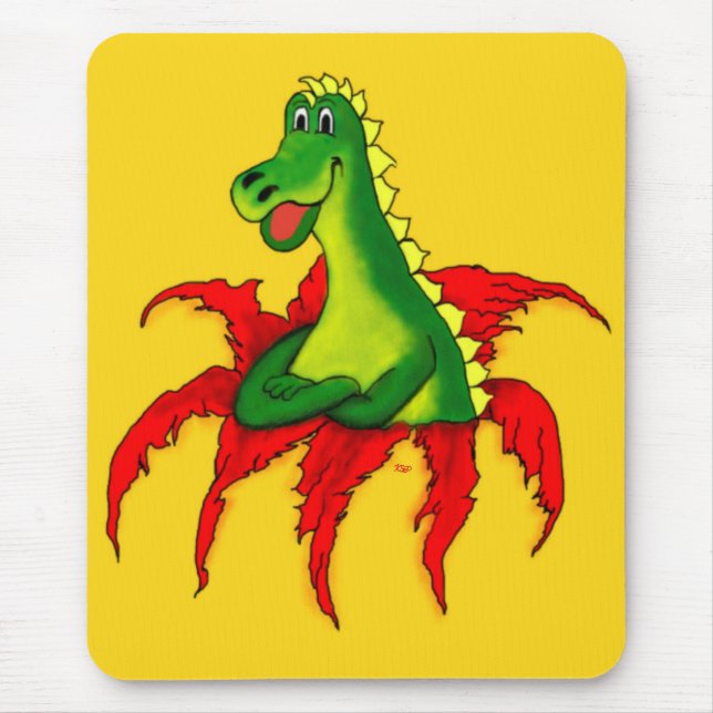 Capo , the little Dragon Mouse Pad (Front)
