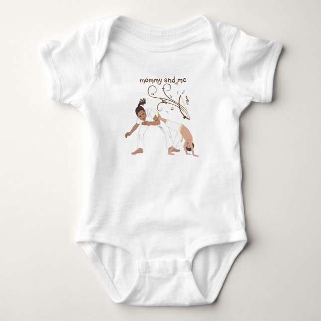 Capoeira baby baby bodysuit (Front)